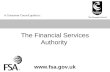 The Financial Services Authority  A Consumer Council guide to: