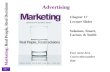 Marketing: Real People, Real Decisions Advertising Chapter 17 Lecture Slides Solomon, Stuart, Carson, & Smith Your name here Course title/number Date.