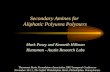 Secondary Amines for Aliphatic Polyurea Polymers Mark Posey and Kenneth Hillman Huntsman - Austin Research Labs Thermoset Resin Formulators Association.