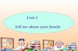 Unit 5 Tell me about your family. Vocabulary (Family tree) grandfathergrandmother fathermotheruncleaunt husbandwifebrothersistercousin niecenephew.
