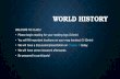 WORLD HISTORY WELCOME TO CLASS! Please begin reading for your reading logs (10min) Please begin reading for your reading logs (10min) You will fill important.