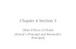 Chapter 4 Section 3 Other Effects of Fluids (Pascal’s Principal and Bernoulli's Principal)