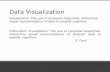 Data Visualization Visualization: The use of computer-supported, interactive, visual representations of data to amplify cognition. Information Visualization: