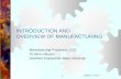1 Chapter 1- Part 1 INTRODUCTION AND OVERVIEW OF MANUFACTURING Manufacturing Processes, 1311 Dr Simin Nasseri Southern Polytechnic State University.