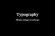 Typography 3D type and type in landscape. Graig Ward  Craig Ward is a British born designer.