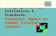 Emerging Data File Initiatives & Standards: Potential Impact on Global Clinical Studies.