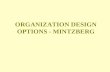 ORGANIZATION DESIGN OPTIONS - MINTZBERG. MINTZBERG'S FIVE BASIC ORGANIZATIONAL ELEMENTS 1. The Operating Core: Employees who perform the basic work.