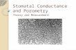 Stomatal Conductance and Porometry Theory and Measurement.