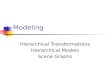 Modeling Hierarchical Transformations Hierarchical Models Scene Graphs.