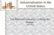 Industrialization in the United States The Railroad Industry: Linking the Nation (1860s-1890s)