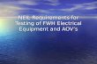 NEIL Requirements for Testing of FWH Electrical Equipment and AOV’s.