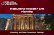 Institutional Research and Planning Reporting and Data Governance Strategy.
