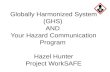 Globally Harmonized System (GHS) AND Your Hazard Communication Program Hazel Hunter Project WorkSAFE.