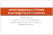 Presented by Maribel Marin, ESE Teacher Rebecca Gonzalez, SPD Support Representative Understanding Different Learning Exceptionalities.