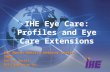 IHE Eye Care: Profiles and Eye Care Extensions IHE North America Webinar Series 2008 Don Van Syckle DVS Consulting Inc.