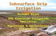 Subsurface Drip Irrigation (SDI) Michael Kizer OSU Extension Irrigation Specialist Biosystems & Agricultural Engineering.