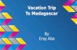 Vacation Trip To Madagascar By Eray Aba. Flights and hotel The Flight costs $3,616 to Madagascar Antananarivo.