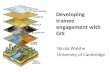 Developing trainee engagement with GIS Nicola Walshe University of Cambridge.