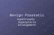 Benign Prostatic Hypertrophy Hyperplasia Enlargement.