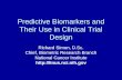 Predictive Biomarkers and Their Use in Clinical Trial Design Richard Simon, D.Sc. Chief, Biometric Research Branch National Cancer Institute .