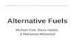 Alternative Fuels Michael Fink, Steve Haidet, & Mohamad Mohamad.