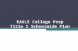 EAGLE College Prep Title 1 Schoolwide Plan. Title I.