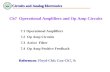 Ch7 Operational Amplifiers and Op Amp Circuits 7.1 Operational Amplifiers 7.2 Op Amp Circuits 7.3 Active Filter 7.4 Op Amp Positive Feedback Circuits and.