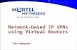 Network-based IP VPNs using Virtual Routers Tim Hubbard.