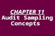 11 - 1 Copyright  2003 Pearson Education Canada Inc. CHAPTER 11 Audit Sampling Concepts.