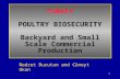 1 TURKEY POULTRY BIOSECURITY Backyard and Small Scale Commercial Production Nedret Durutan and Cüneyt Okan.