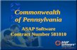 Commonwealth of Pennsylvania ASAP Software Contract Number 581010 ASAP Software Contract Number 581010.