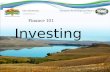 Finance 101 Thompson-Nicola Regional District tnrd.ca Investing City of Kamloops kamloops.ca.