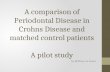A comparison of Periodontal Disease in Crohns Disease and matched control patients A pilot study by Brittany Le Sueur.