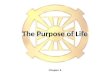The Purpose of Life Chapter 6. 2 Purpose of Life 1.Purpose comes from creator. 2.Purpose exists before creation. Therefore, I cannot decide my own purpose.
