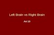 Left Brain vs Right Brain Art 10. Left Brain vs Right Brain.
