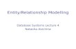 Entity/Relationship Modelling Database Systems Lecture 4 Natasha Alechina.