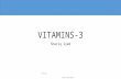 VITAMINS-3 Shariq Syed Shariq AIKC/FYB/2014. Review last lecture Get done with fat soluble vitamins :Vitamin K Start with Water soluble ones : Introduce.