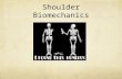Shoulder Biomechanics. Sternoclavicular and Acromioclavicular Joints SC Joint Saddle-type, but functions as ball & socket 4 ligaments Strong, but MOBILE.