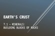 EARTHâ€™S CRUST 7.1 â€“ MINERALS: BUILDING BLOCKS OF ROCKS