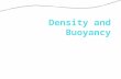 Density and Buoyancy. Changes in Density We know as temperature increases, density decreases. Why?