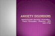 Generalised Anxiety Disorder, Panic Disorder, Phobias, OCD and PTSD.