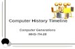 Computer History Timeline Computer Generations MHS-TH-28.