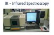 IR – Infrared Spectroscopy. What is IR Spectroscopy? Infrared spectroscopy is the analysis of infrared light interacting with a molecule. IR spectroscopy.