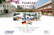 A Premier Institute in Advanced Technology Areas Established under Indo-German Technical Co-operation An ISO 9001-2000 Institute.