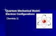 Quantum Mechanical Model: Electron Configurations Chemistry 11.