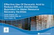 Effective Use Of Peracetic Acid to Reduce Effluent Disinfection Byproduct in Water Resource Recovery Facilities Isaiah Shapiro, EIT Dimitri Katehis PhD,