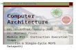 FAMU-FSU College of Engineering 1 Computer Architecture EEL 4713/5764, Spring 2006 Dr. Michael Frank Module #13 – Instruction Execution Steps (in a Single-Cycle.