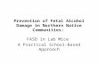 Prevention of Fetal Alcohol Damage in Northern Native Communities: FASD in Lab Mice A Practical School-Based Approach.