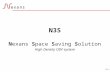 Sida 1 N3S Nexans Space Saving Solution High Density ODF system.