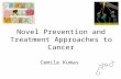 Novel Prevention and Treatment Approaches to Cancer Cemile Kumas.
